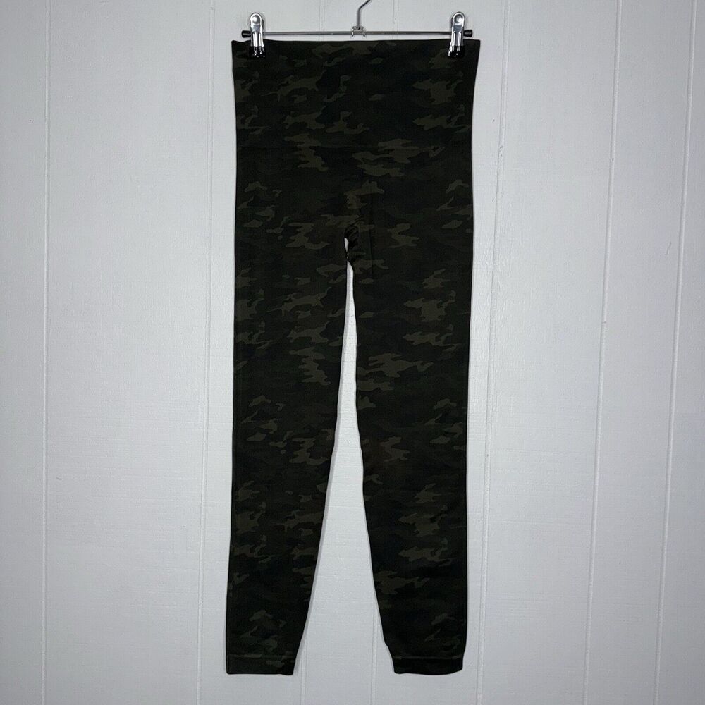 Spanx Women’s Seamless Camo Leggings Green Size Large